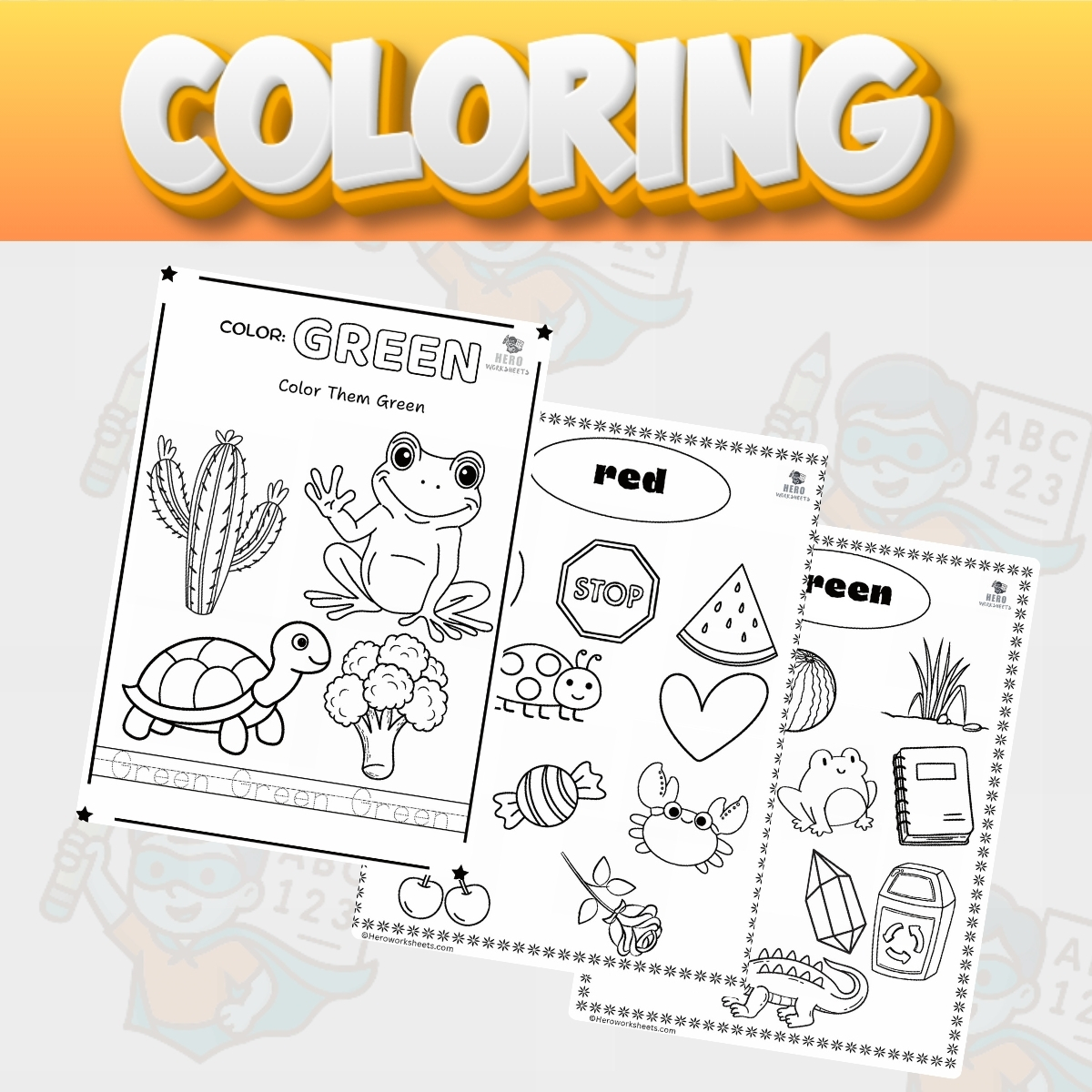 Home 8 Coloring Worksheets for Pre-K, Preschool, Kindergardens PDF Free Download