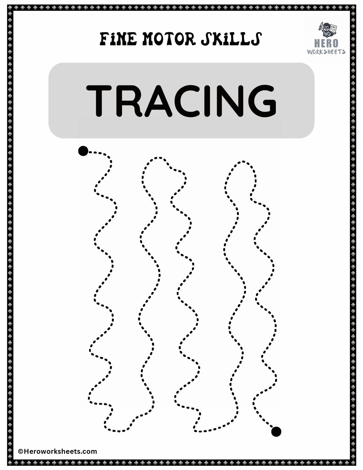 Vertical Curves Line Tracing Worksheet