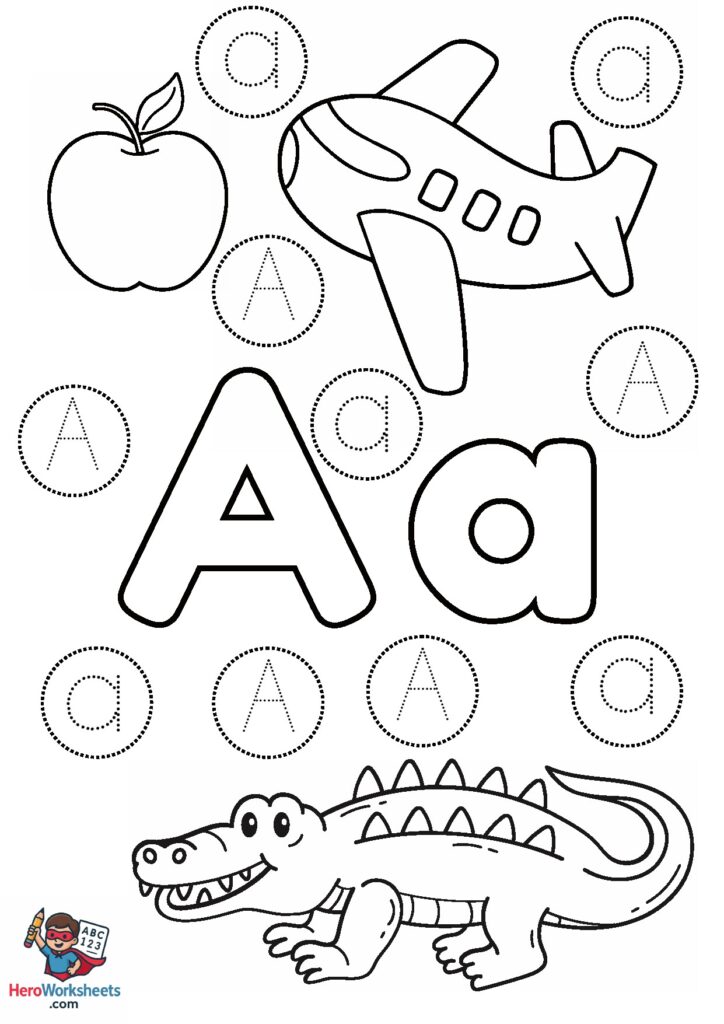 Preschool Alphabet Letters Worksheets PDF Free Download
