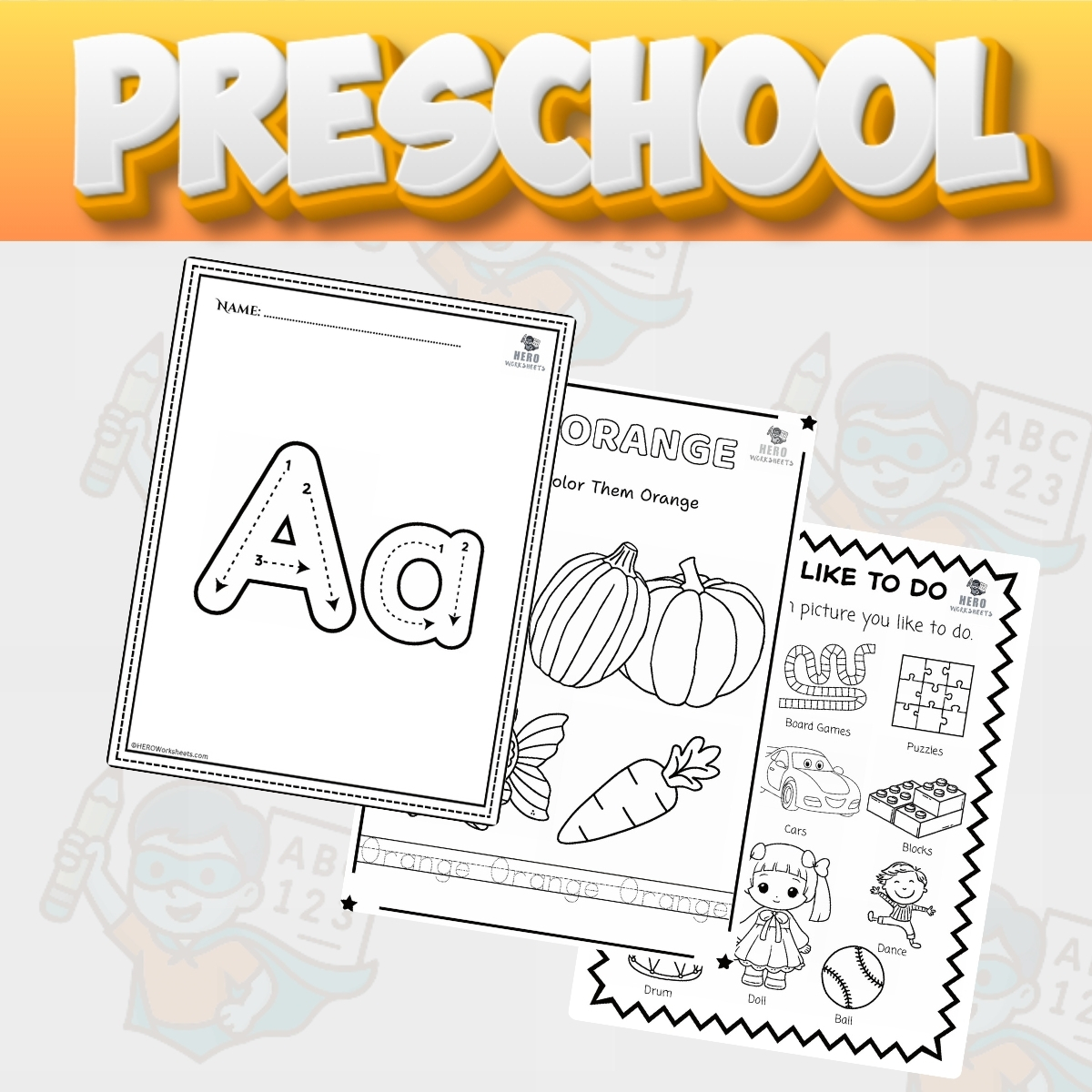 Home 2 Preschool Worksheets