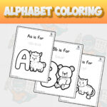 Alphabet Coloring Worksheets Bundle