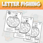 Alphabet Letter Fishing Worksheets