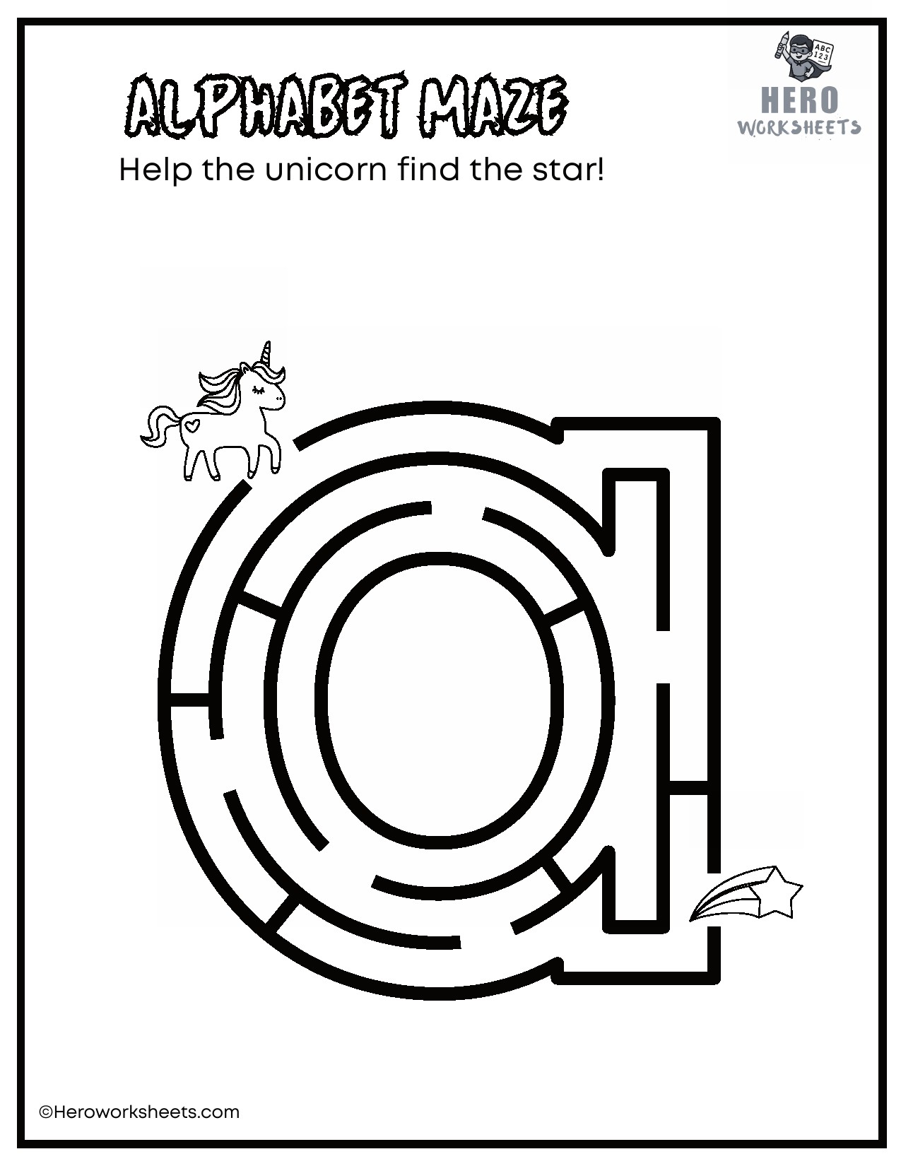 Lowercase Alphabet Mazes Worksheets 2 Lowercase Alphabet a Maze Worksheet