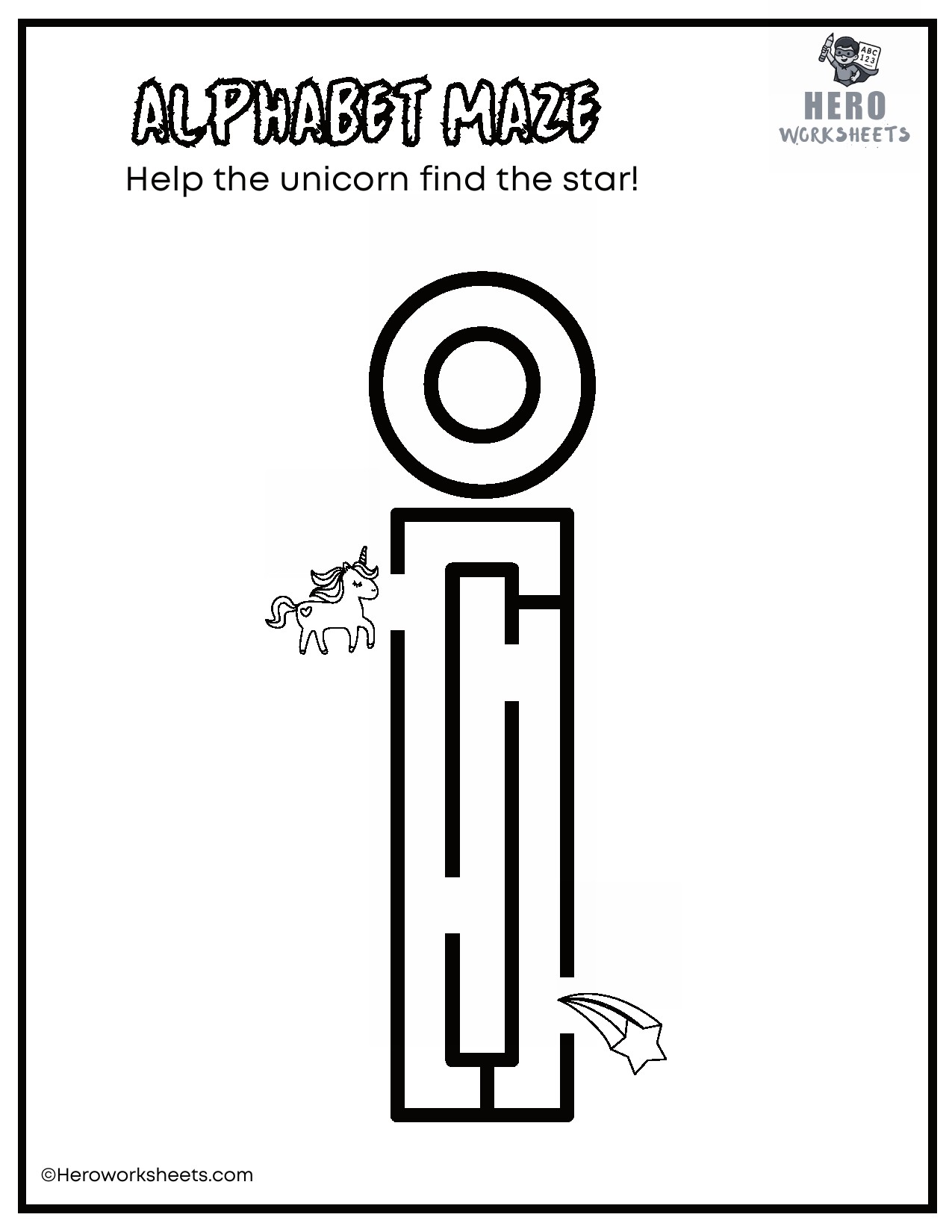 Lowercase Alphabet Mazes Worksheets 10 Lowercase Alphabet i Maze Worksheet