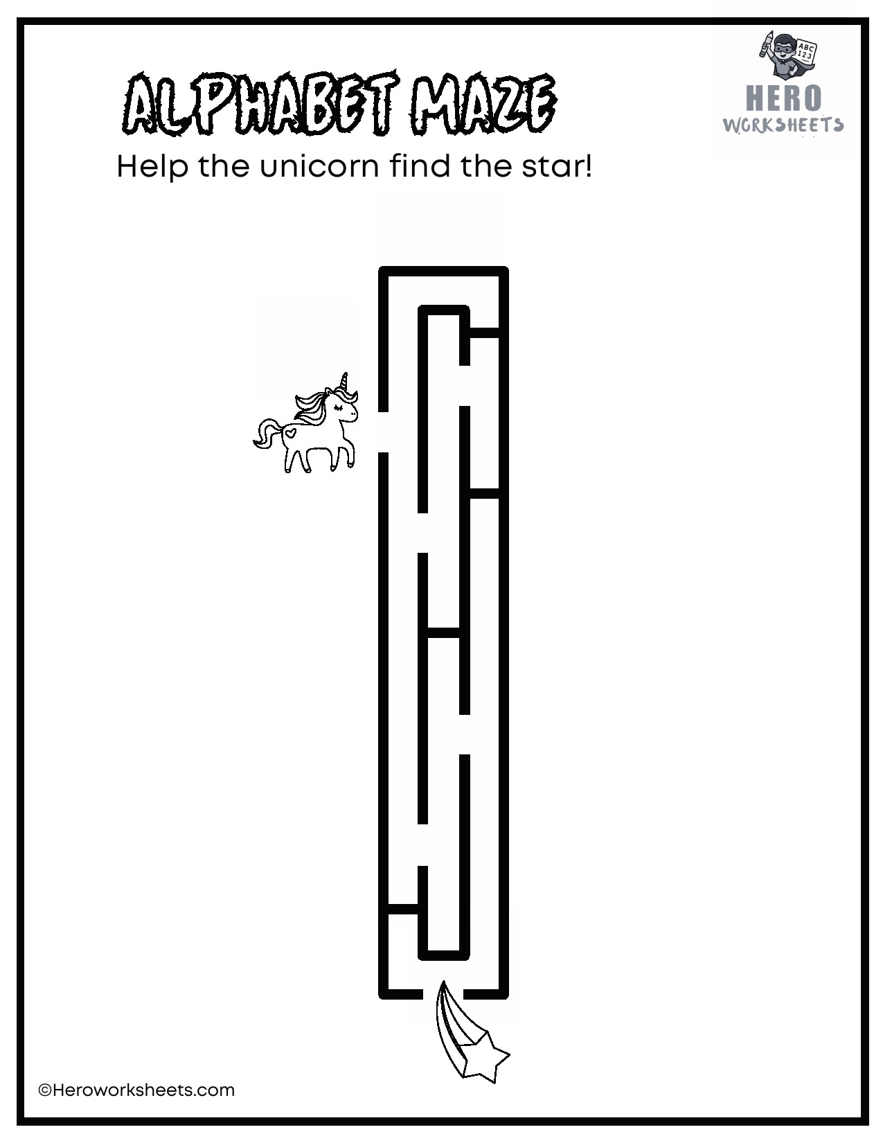 Lowercase Alphabet Mazes Worksheets 13 Lowercase Alphabet l Maze Worksheet