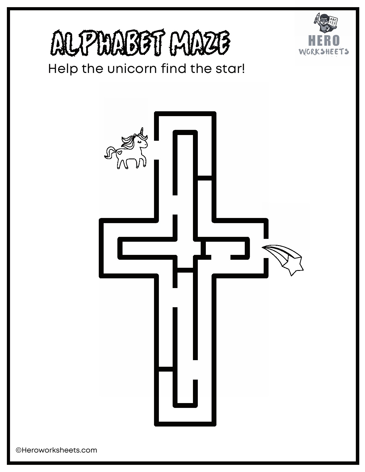 Lowercase Alphabet Mazes Worksheets 21 Lowercase Alphabet t Maze Worksheet