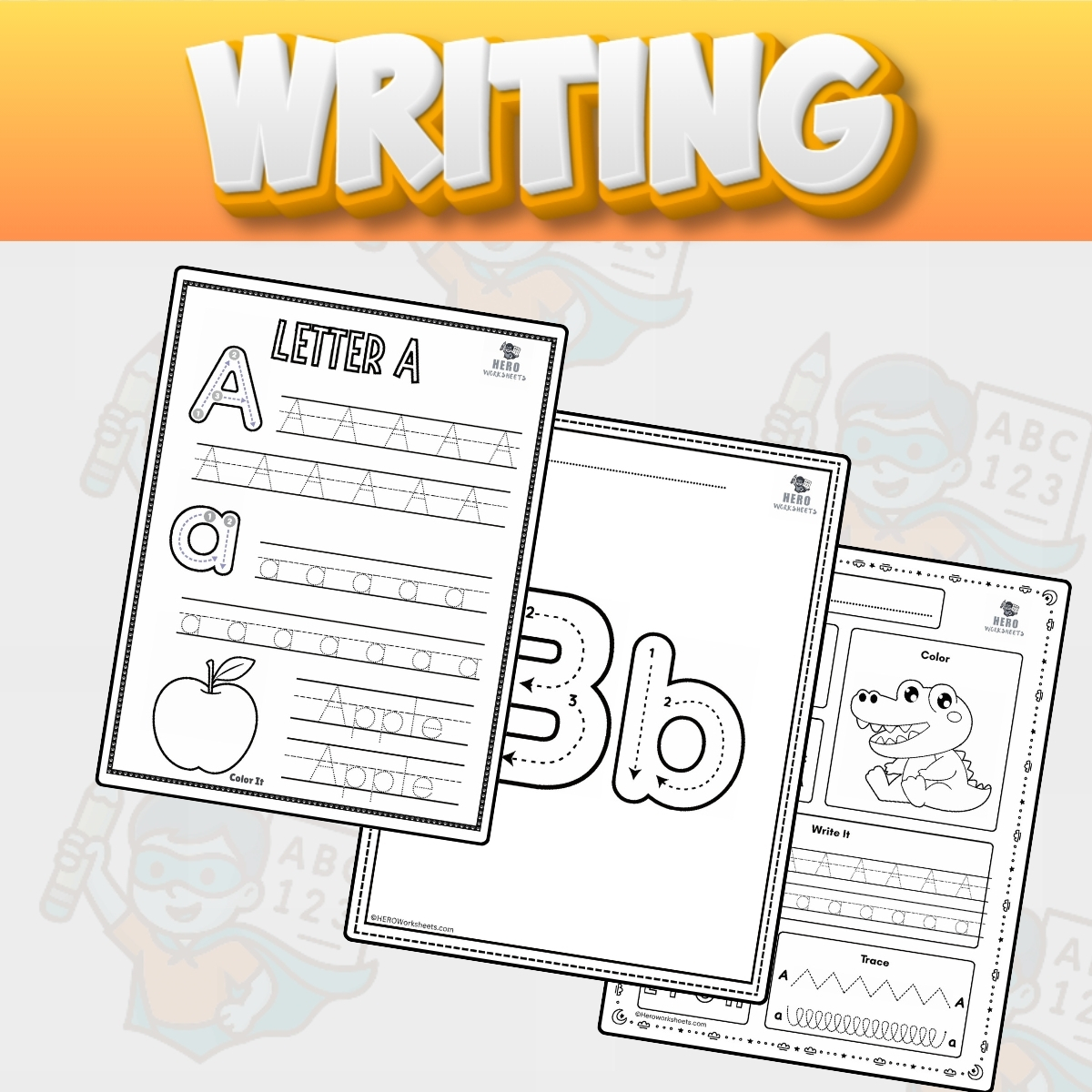 Home 5 Writing Worksheets Printable Bundles