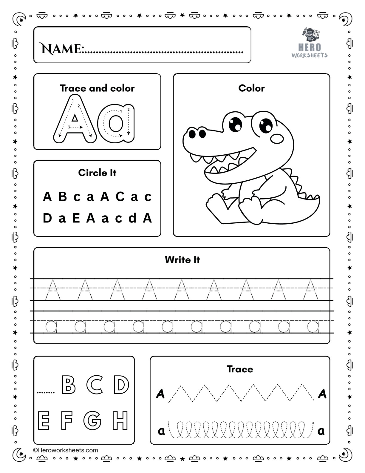 Free Printable Preschool Worksheets Tracing Letters PDF 2 Tracing Letter A Preschool Worksheet Printable