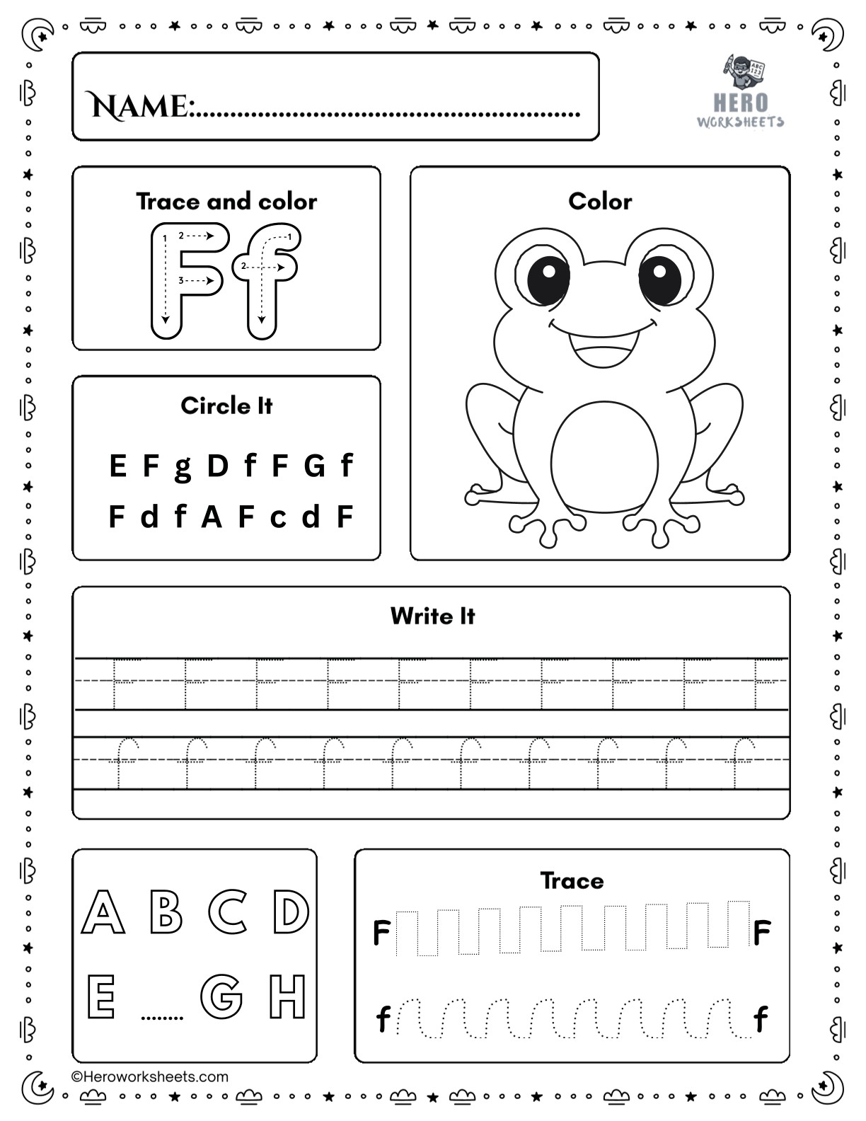 Free Printable Preschool Worksheets Tracing Letters PDF 7 Tracing Letter F Preschool Worksheet Printable