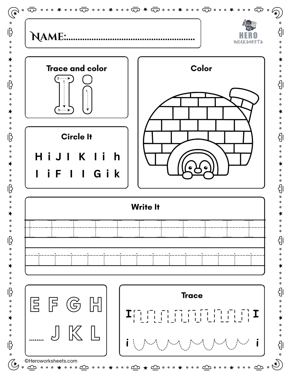 Free Printable Preschool Worksheets Tracing Letters PDF 10 Tracing Letter I Preschool Worksheet Printable