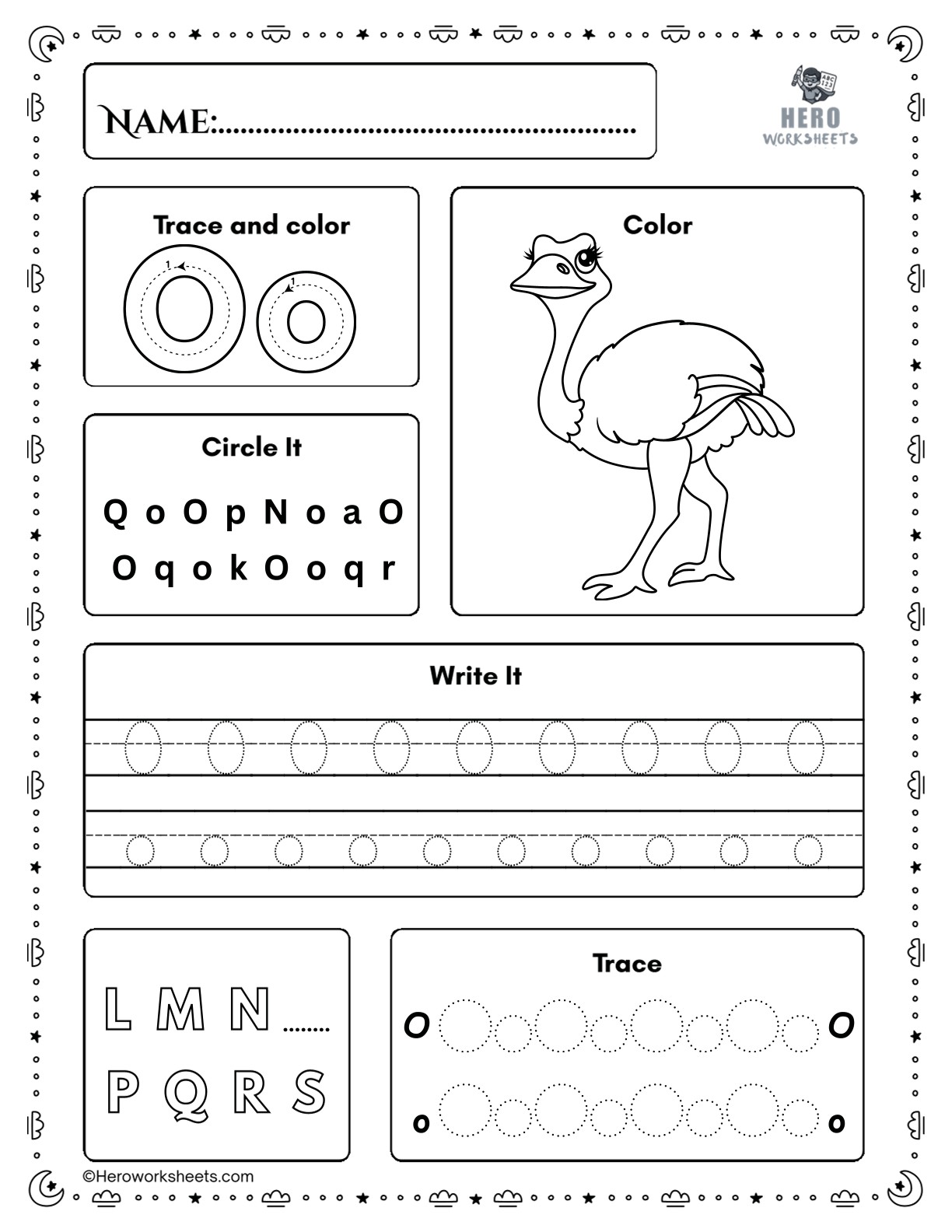 Free Printable Preschool Worksheets Tracing Letters PDF 16 Tracing Letter O Preschool Worksheet Printable