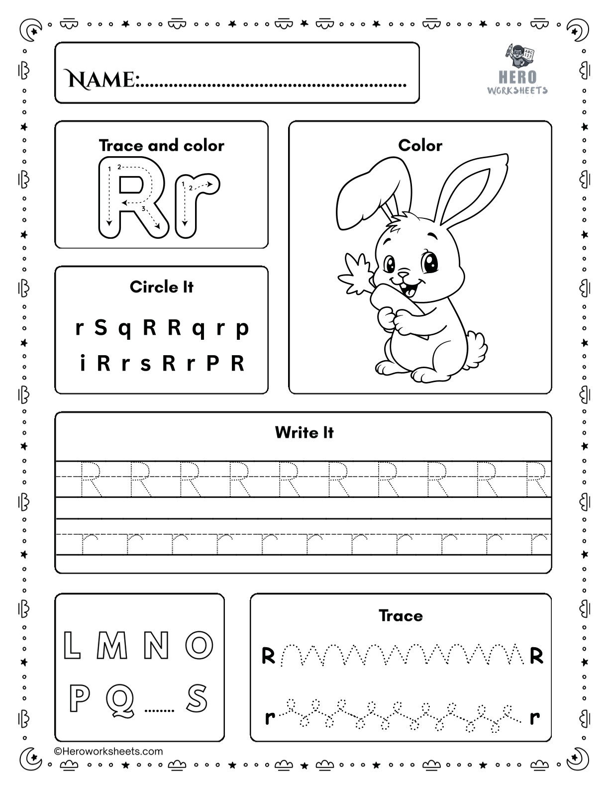 Free Printable Preschool Worksheets Tracing Letters PDF 19 Tracing Letter R Preschool Worksheet Printable