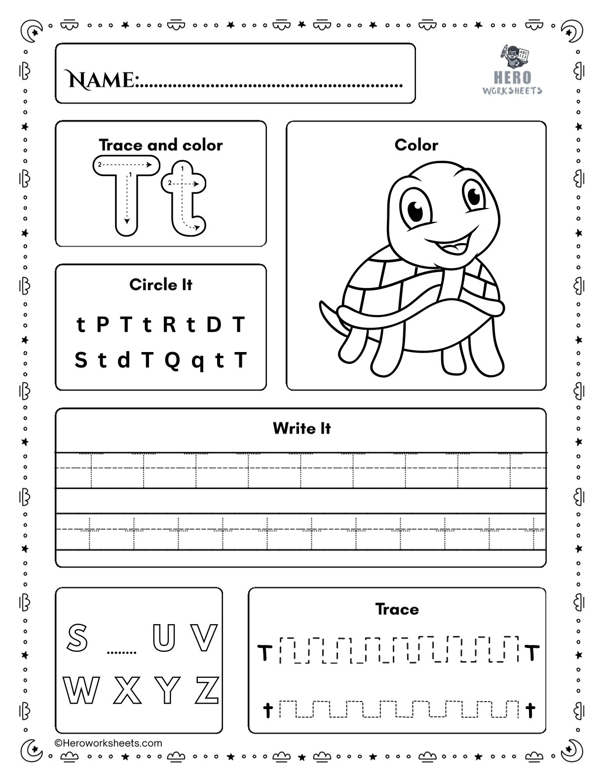 Free Printable Preschool Worksheets Tracing Letters PDF 21 Tracing Letter T Preschool Worksheet Printable