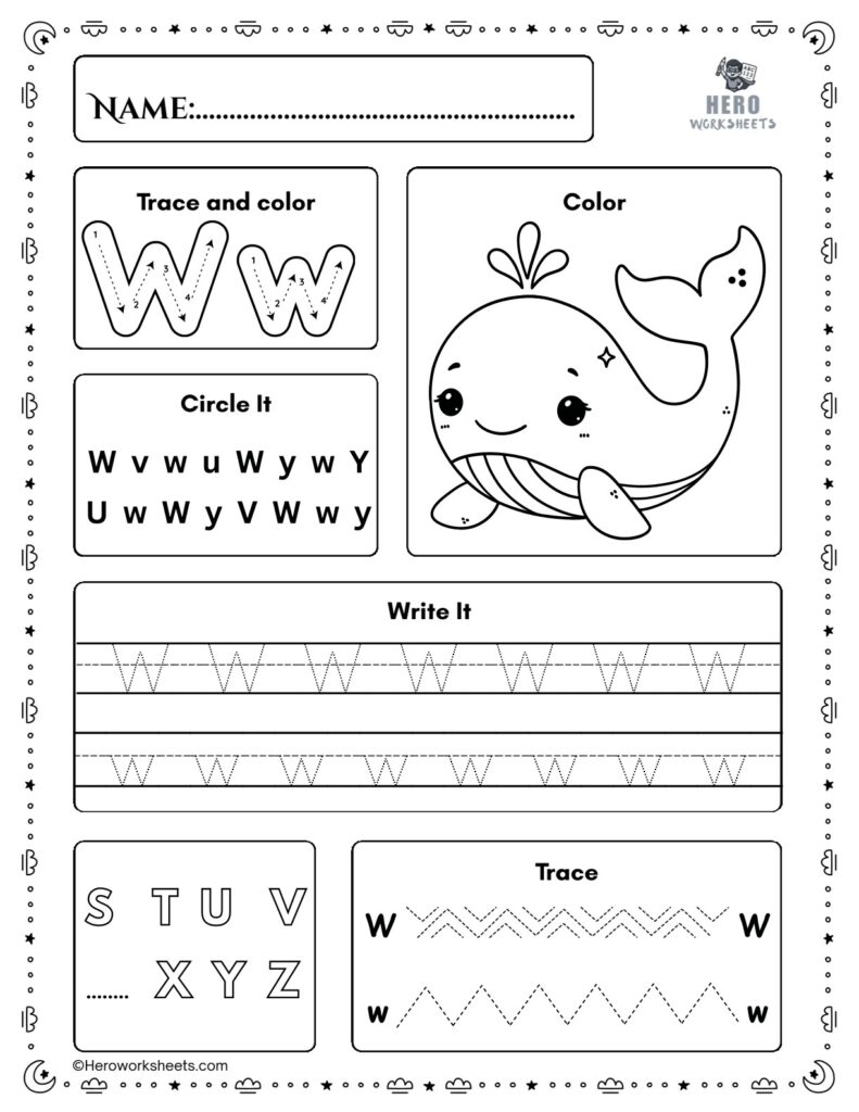 Free Printable Preschool Worksheets Tracing Letters PDF