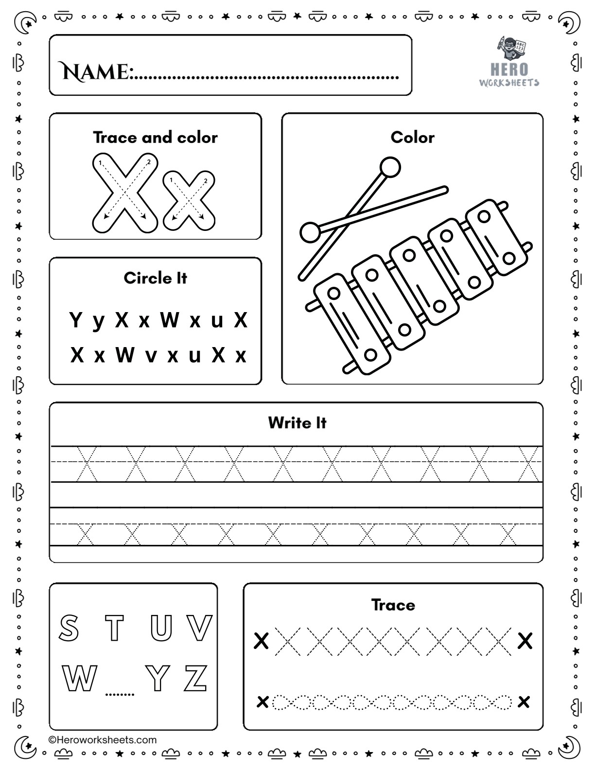 Free Printable Preschool Worksheets Tracing Letters PDF 25 Tracing Letter X Preschool Worksheet Printable