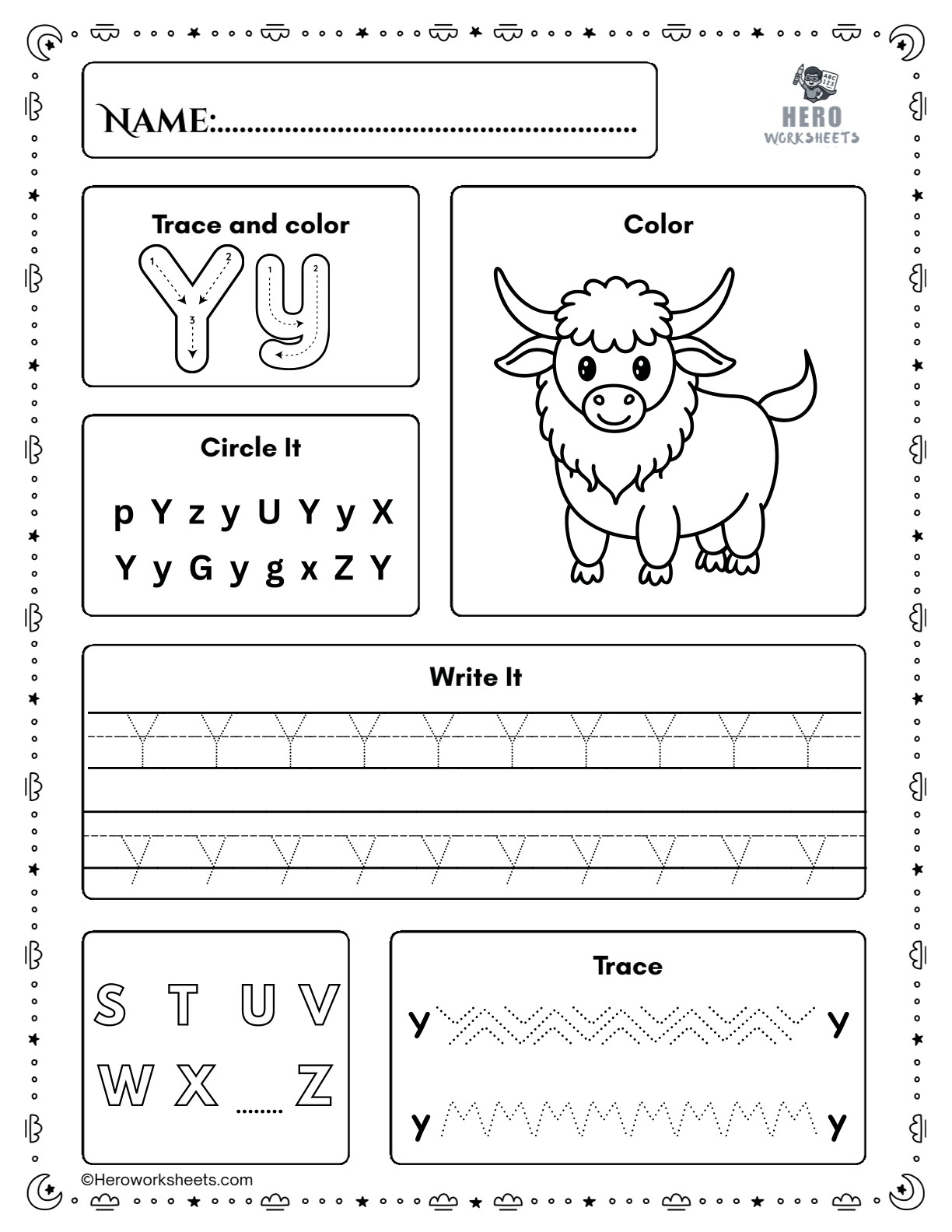 Free Printable Preschool Worksheets Tracing Letters PDF 26 Tracing Letter Y Preschool Worksheet Printable