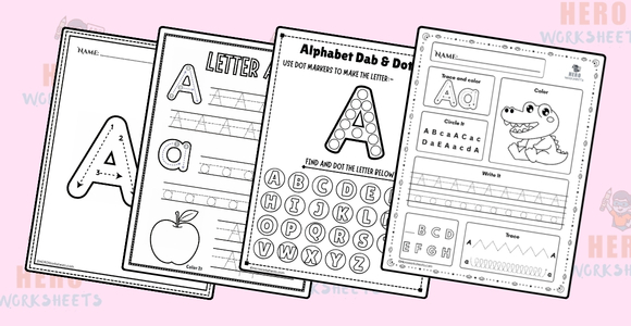 Alphabet Letter A Worksheets Printables