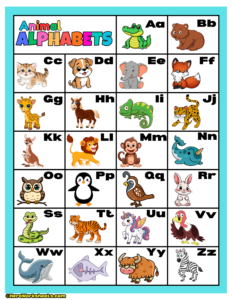 Alphabet Animal Chart