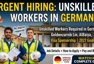 Unskilled Workers Required in Germany with Visa Sponsorship—2027Guide