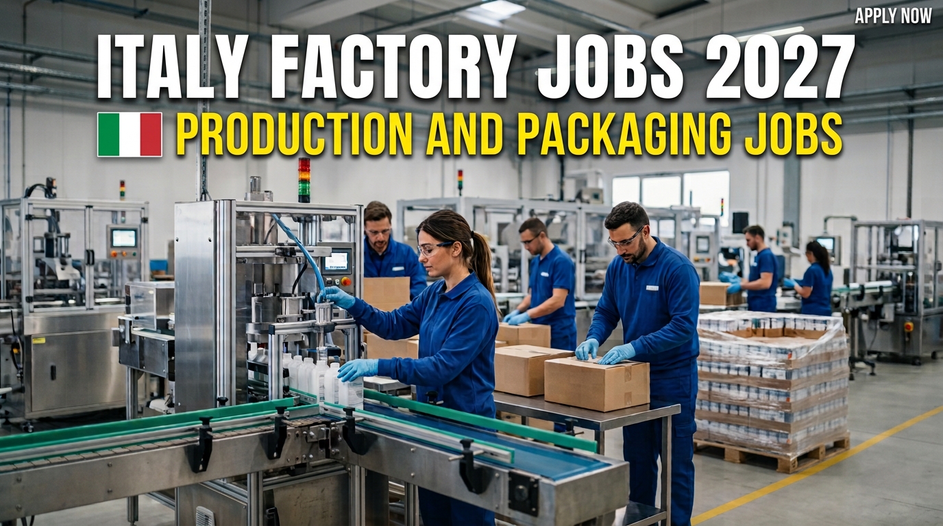 Italy Factory Jobs 2027: Production and Packaging Jobs